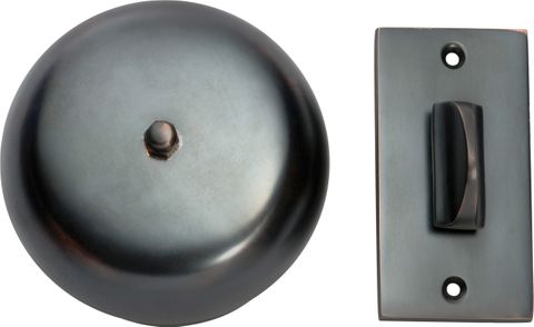 TRADCO TURN BELL PLAIN ANTIQUE COPPER D90MM