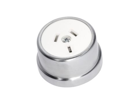 Tradco Traditional Power Socket White