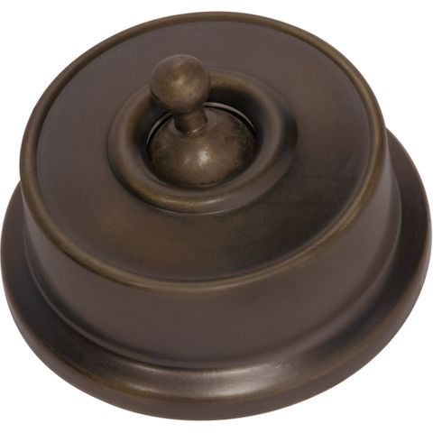 Tradco TRA5560 Switch Federation Antique Brass D62xp38mm