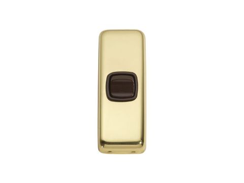 Tradco TRA5800 Switch Flat Plate Rocker 1 Gang Brown PB H82xw30mm