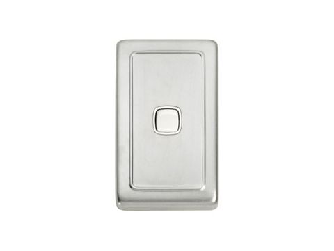Tradco Switch Flat Plate Rocker 1 Gang
