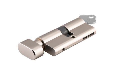 TRADCO EURO CYLINDER KEY THUMB 5 PIN SATIN NICKEL L65MM
