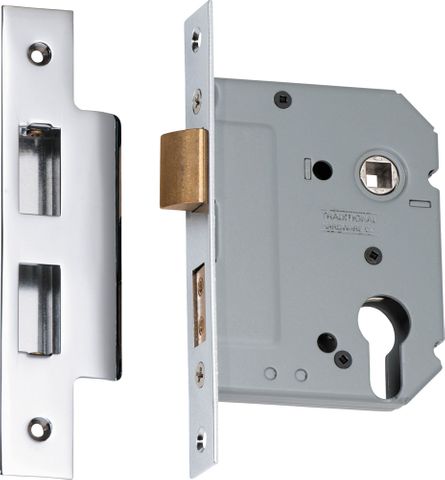 Tradco TRA2169 Mortice Lock Euro Chrome Plated Backset 57mm