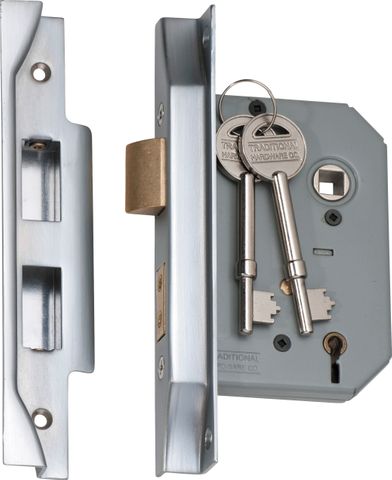 TRADCO MORTICE LOCK 5 LEVER REBATED SC CTC57MM BACKSET 57MM