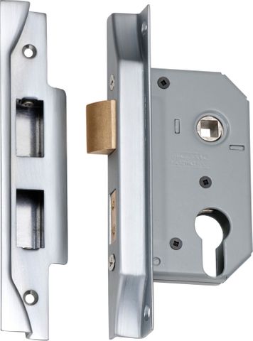 Tradco TRA2180 Mortice Lock Euro Rebated SC Ctc47.5mm Backset 46mm