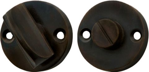 TRADCO PRIVACY TURN ROUND ANTIQUE BRASS D35MM