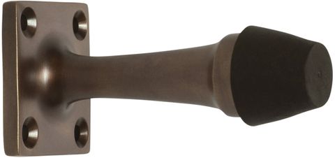 TRADCO DOOR STOP TRADITIONAL ANTIQUE BRASS H35XW35XP75MM