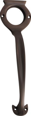 TRADCO PULL HANDLE CYLINDER HOLE ANTIQUE BRASS