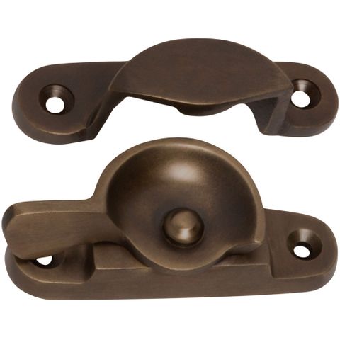 Tradco TRA2300 Sash Fastener Classic Antique Brass L65xw25mm