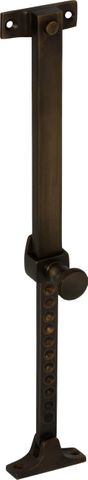 TRADCO CASEMENT STAY TELESCOPIC SCREW DOWN ANTIQUE BRASS