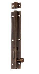 Tradco TRA2322 Barrel Bolt Antique Brass L150xw25mm Bolt 7.5mm