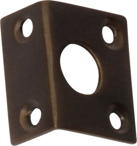 TRADCO RIGHT ANGLE KEEPER ANTIQUE BRASS BOLT 9MM