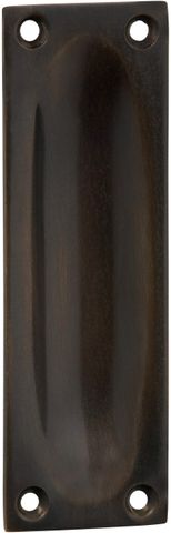 TRADCO SLIDING DOOR PULL CLASSIC SMALL ANTIQUE BRASS