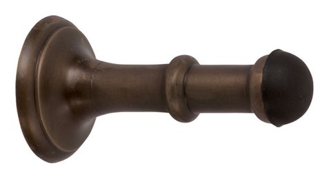 TRADCO DOOR STOP CONCEALED FIX SMALL ANTIQUE BRASS D43XP80MM