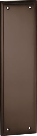 TRADCO PUSH PLATE MILTON ANTIQUE BRASS H300XW75MM