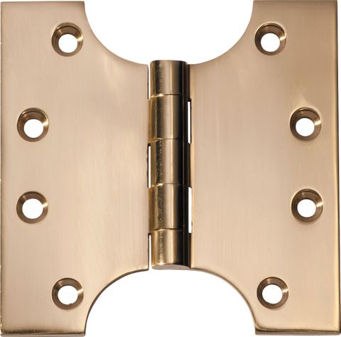 TRADCO HINGE PARLIAMENT POLISHED BRASS H100XW100XT4MM