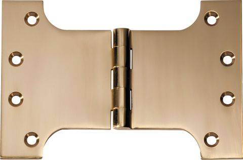 TRADCO HINGE PARLIAMENT POLISHED BRASS H100XW150XT4MM