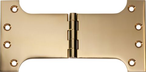 TRADCO HINGE PARLIAMENT POLISHED BRASS H100XW200XT4MM