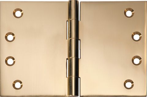 TRADCO HINGE BROAD BUTT POLISHED BRASS H100XW150XT4MM