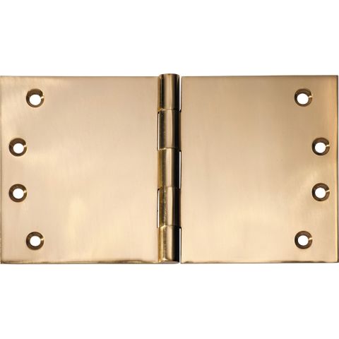 Tradco TRA2492 Hinge Broad Butt Polished Brass H100xw175xt4mm