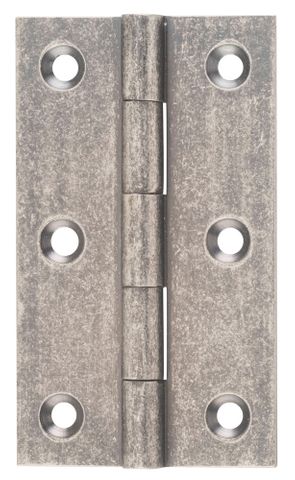 Tradco TRA2520 Hinge Fixed Pin Rumbled Nickel / Distressed Nickel