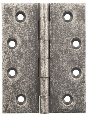 TRADCO HINGE FIXED PIN RUMBLED NICKEL / DISTRESSED NICKEL