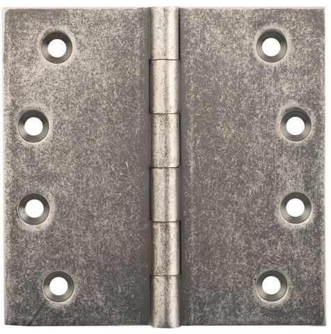 TRADCO HINGE FIXED PIN RUMBLED NICKEL / DISTRESSED NICKEL