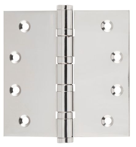 TRADCO HINGE BALL BEARING POLISHED NICKEL H100XW100XT3MM