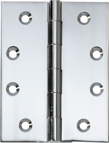 TRADCO HINGE FIXED PIN CHROME PLATED / POLISHED CHROME