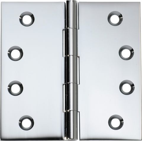 TRADCO HINGE FIXED PIN CHROME PLATED / POLISHED CHROME