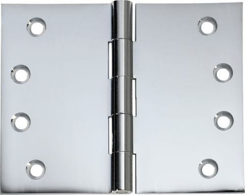 TRADCO HINGE BROAD BUTT CHROME PLATED / POLISHED CHROME