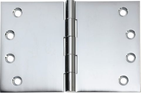 TRADCO HINGE BROAD BUTT CHROME PLATED / POLISHED CHROME