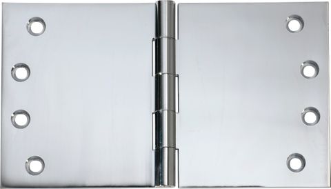 TRADCO HINGE BROAD BUTT CHROME PLATED / POLISHED CHROME