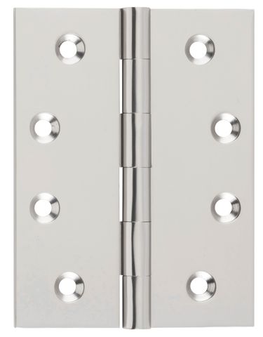 TRADCO HINGE FIXED PIN SATIN NICKEL H100XW75XT3MM