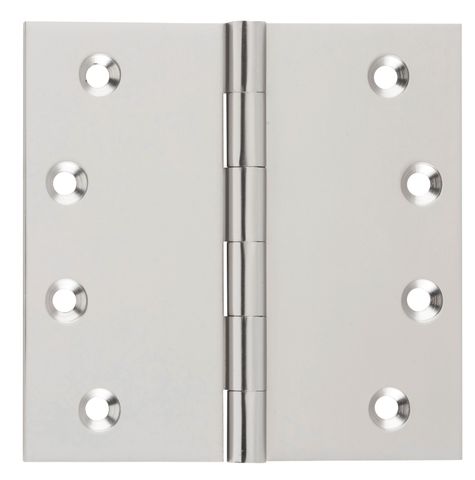 TRADCO HINGE FIXED PIN SATIN NICKEL H100XW100XT3MM