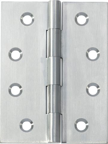 TRADCO HINGE FIXED PIN SATIN CHROME / BRUSHED CHROME