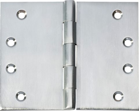 TRADCO HINGE BROAD BUTT SATIN CHROME / BRUSHED CHROME