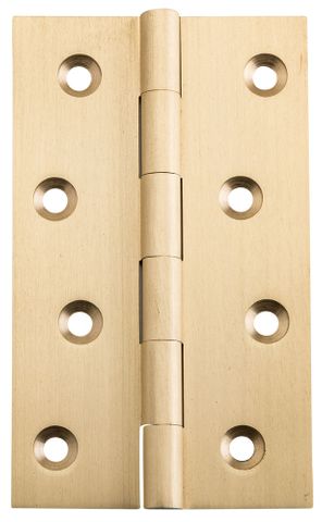 Tradco TRA2822 Hinge Fixed Pin Satin Brass / Brushed Brass