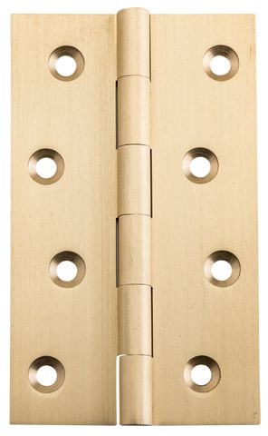 TRADCO HINGE FIXED PIN SATIN BRASS / BRUSHED BRASS