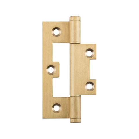 Tradco TRA2848 Hinge Hirline Satin Brass / Brushed Brass