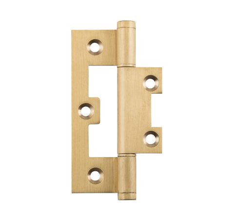 TRADCO HINGE HIRLINE SATIN BRASS / BRUSHED BRASS