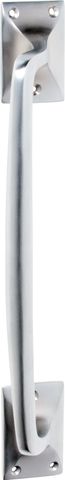 TRADCO PULL HANDLE CLASSIC OFFSET SATIN CHROME