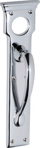 Tradco TRA2938 Pull Handle Cylinder Hole Chrome Plated