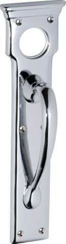 TRADCO PULL HANDLE CYLINDER HOLE CHROME PLATED