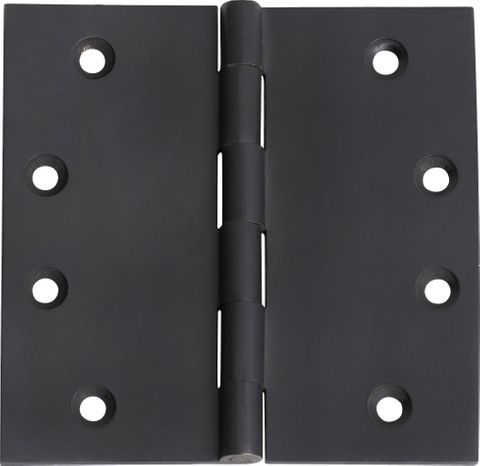 TRADCO HINGE FIXED PIN MATT BLACK H100XW100XT3MM