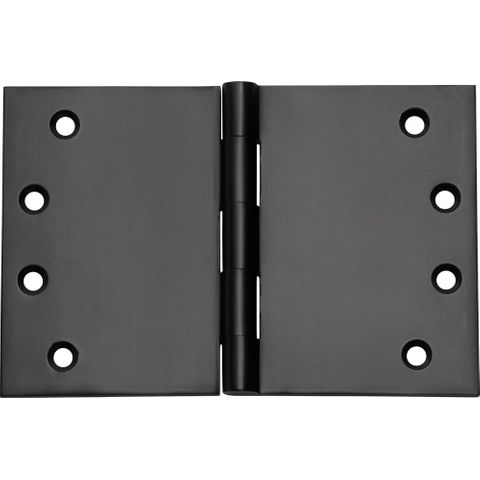 Tradco TRA2991 Hinge Broad Butt Matt Black H100xw150xt4mm