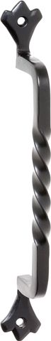 TRADCO CABINET PULL HANDLE IRON TWIST MATT BLACK L187XP39MM