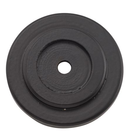 TRADCO BACKPLATE FOR DOMED CUPBOARD KNOB IRON MATT BLACK