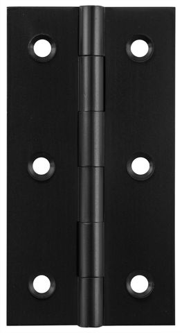 TRADCO CABINET HINGE FIXED PIN MATT BLACK H76XW41MM