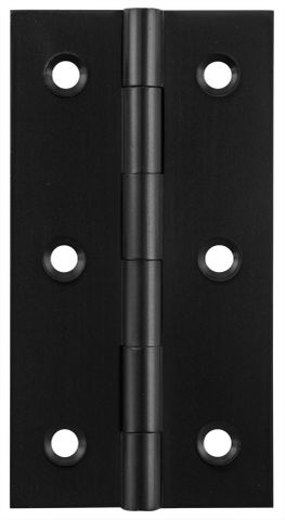 Tradco TRA9698 Cabinet Hinge Fixed Pin Matt Black H76xw41mm